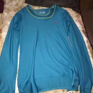 Women’s blue active wear long sleeve